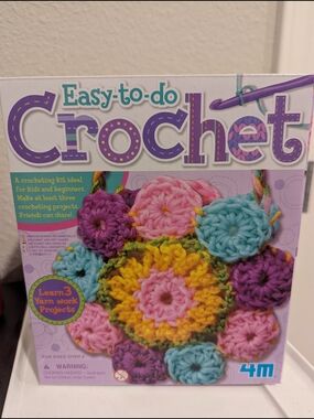 Easy-to-do Crochet Kit - Multicolor (Pink, Yellow, Purple, Aqua)